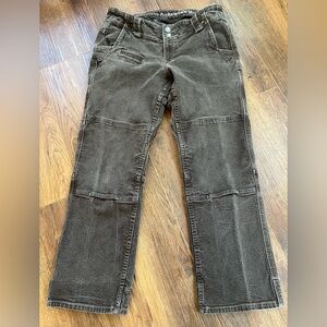 Dovetail Workwear Day Construct Pants Womens 14/30 Brown Double Knee Utility